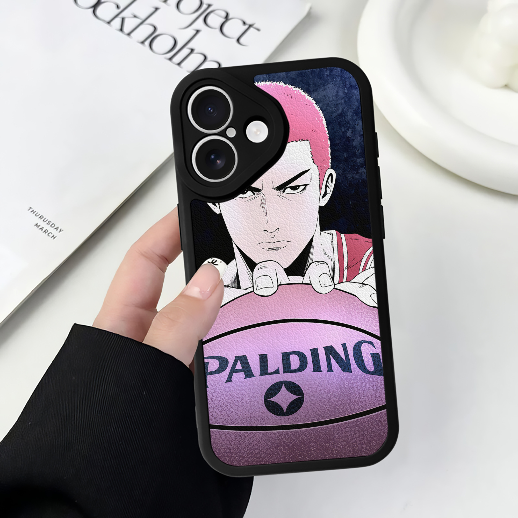 （画像用） SLAM DUNK／スラムダンク 【iPhone 16シリーズ対応】シリコンスマホケース（レザー調） 材質：シリコン